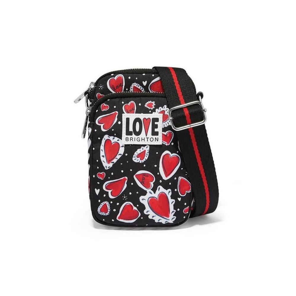 NWT Brighton Hearts A Flutter Utility Bag Crossbody Purse